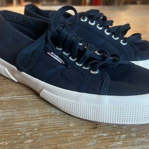 Brand new Superga navy sneakers